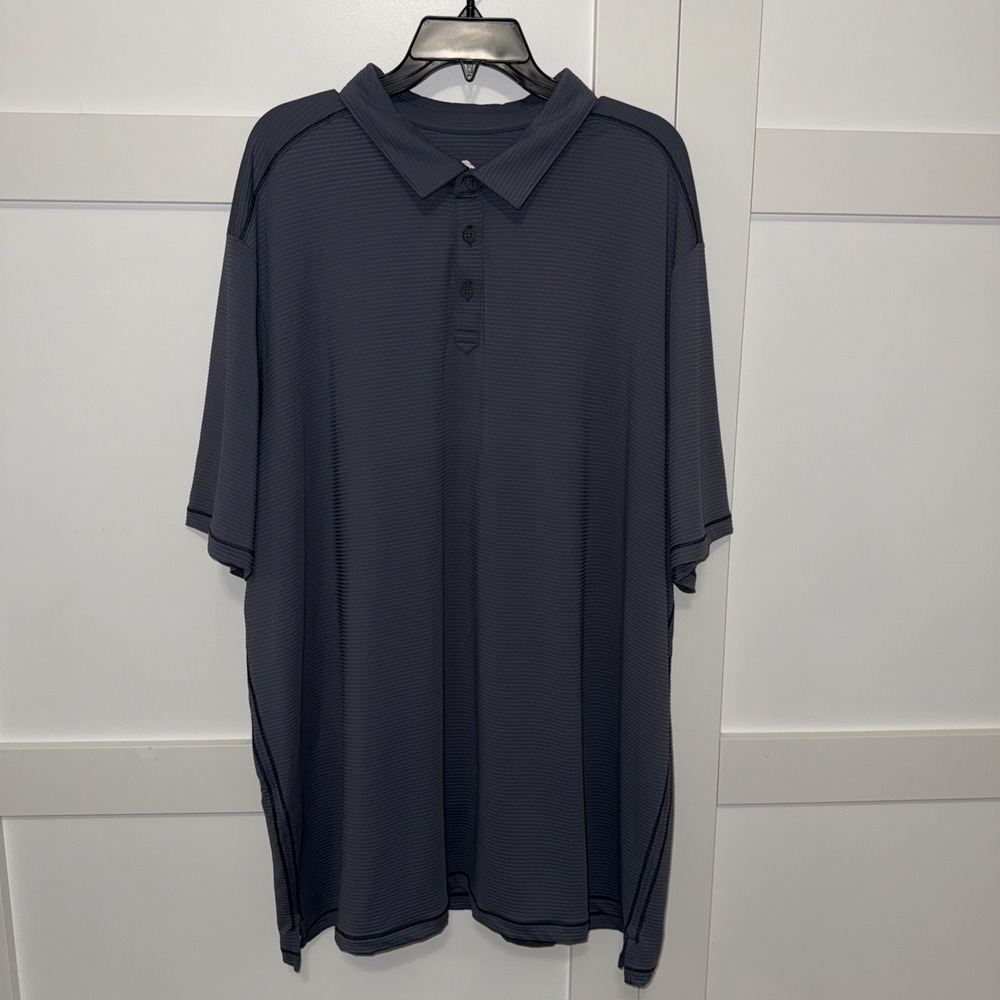 Tommy Bahama Costa Wave Turbulence Gray Polo Men's Size 3XLT NWT